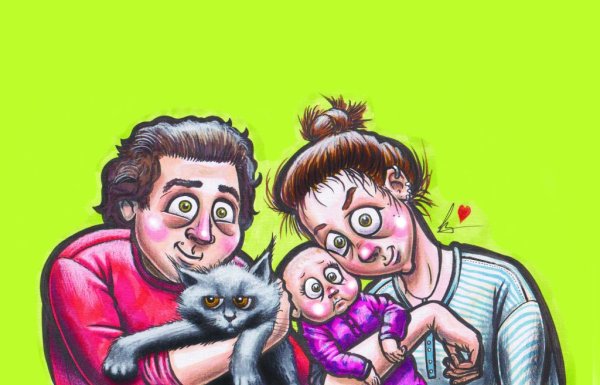 Прикольные семейные рисунки