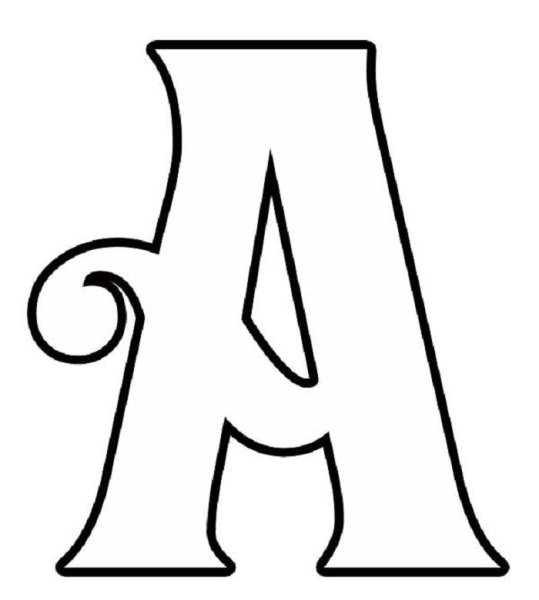 Трафарет букв