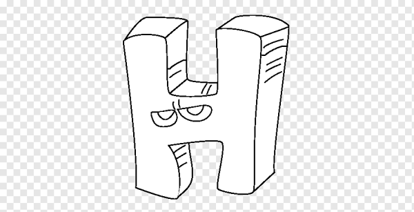 Объемная буква н