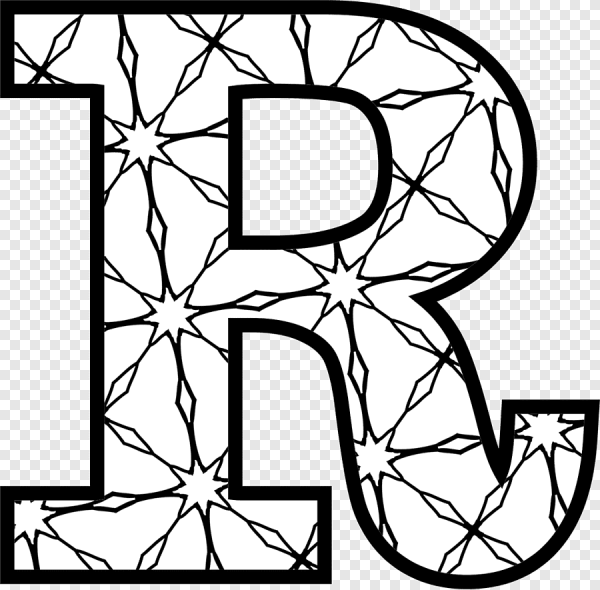 Трафарет буквы r