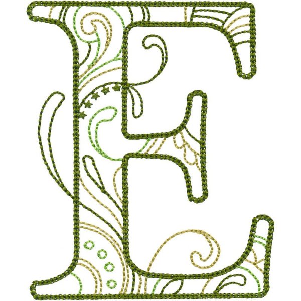 Красивая буква е заглавная