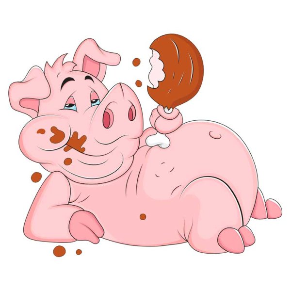 Поросенок мультяшный