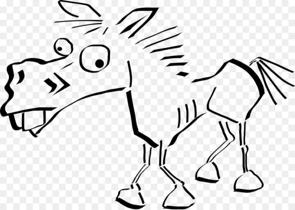 Смешные нарисованные кони