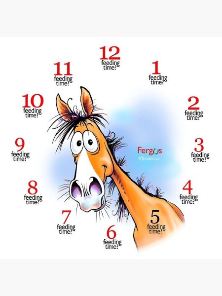 Смешная лошадь рисунок