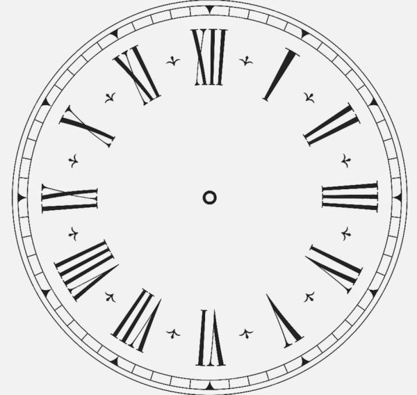 Циферблат новогодних часов