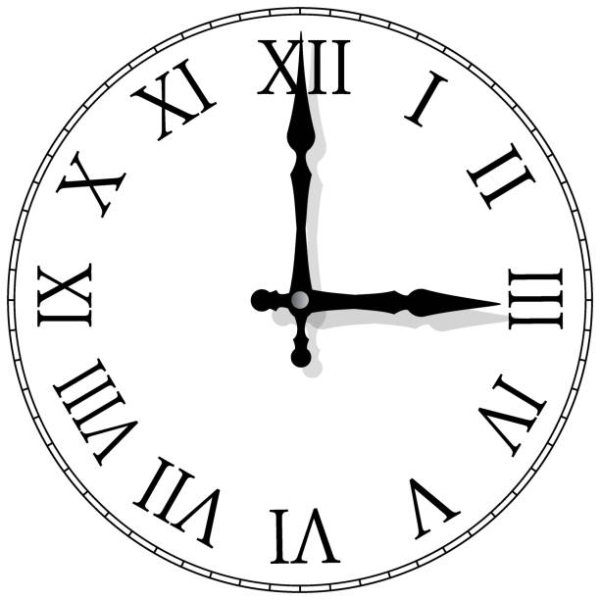 Циферблат часов с римскими цифрами с арабскими цифрами