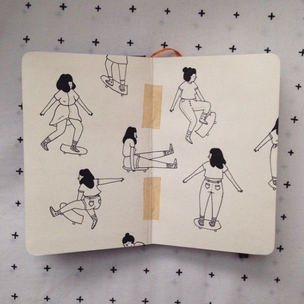 Прикольные рисунки для скетчбука