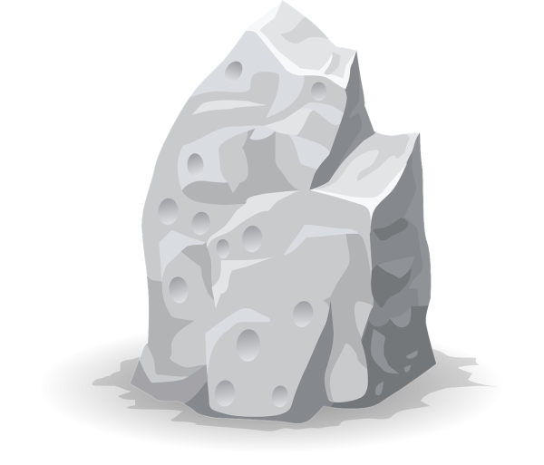 Зарисовки камней карандашом