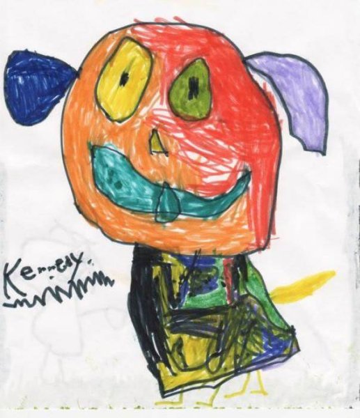 Смешной детский рисунок