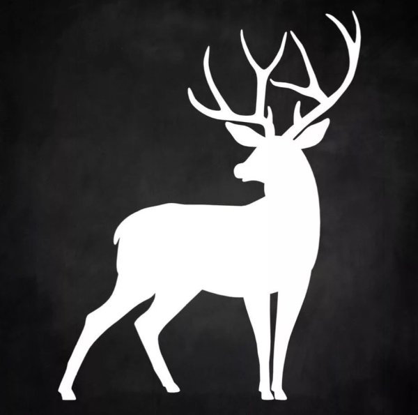 Трафарет "олени"