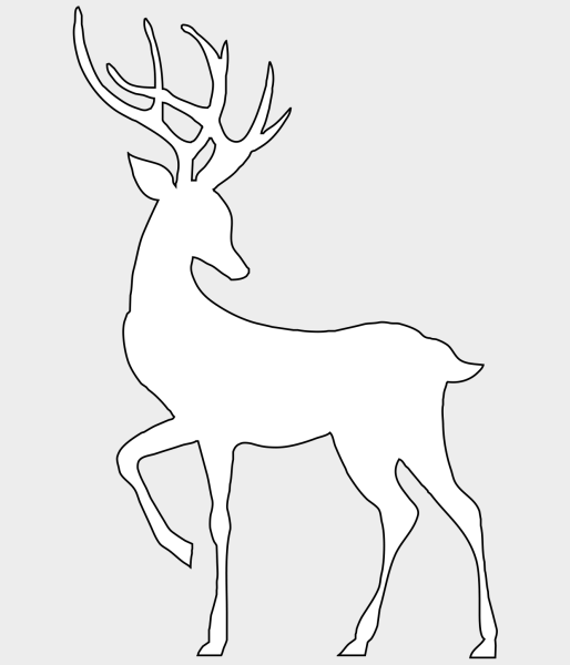Трафарет "олени"