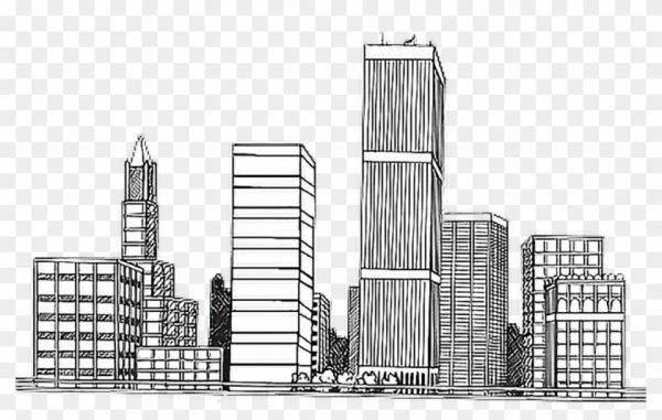 Нарисовать современный город