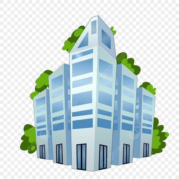 Офис здание мультяшное