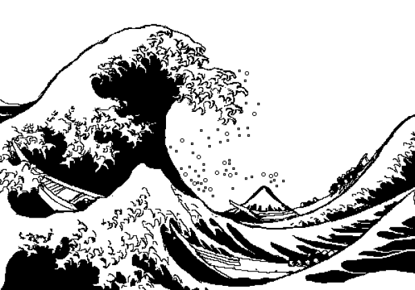 Хокусай волна вектор