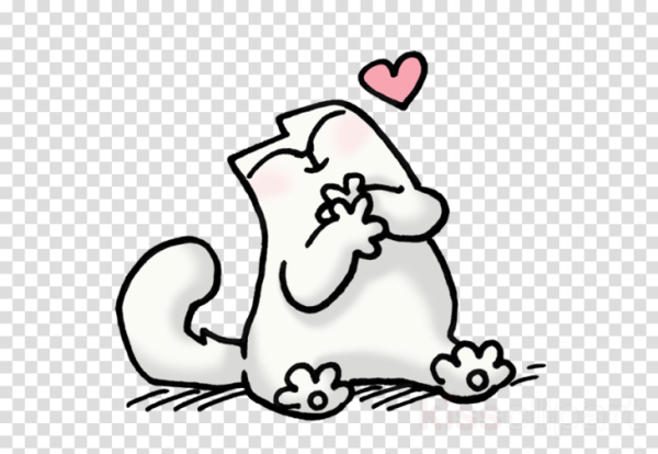 Кот Саймон с сердцем