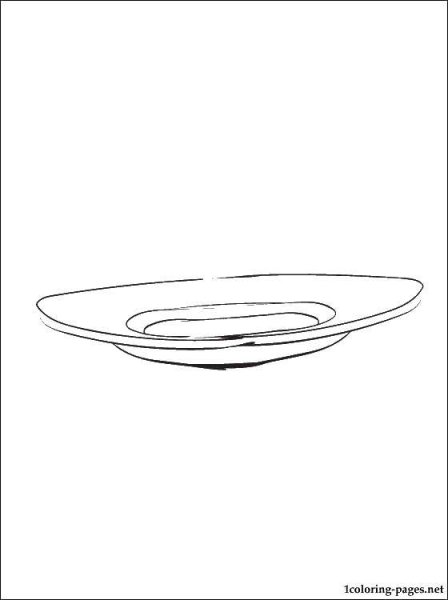 Тарелка раскраска