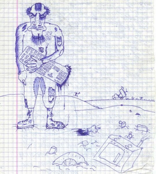 Рисунки в тетради