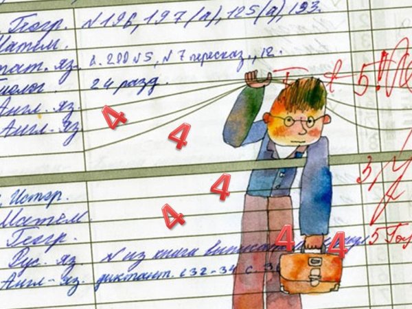 Дневник ученика с пятерками