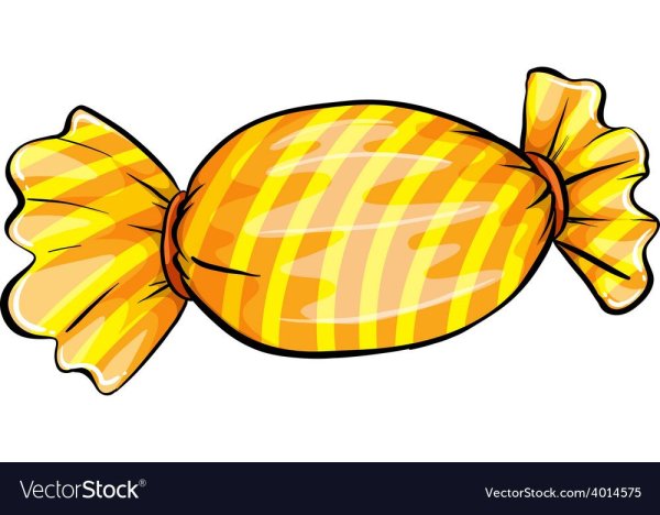 Желтая конфета для детей