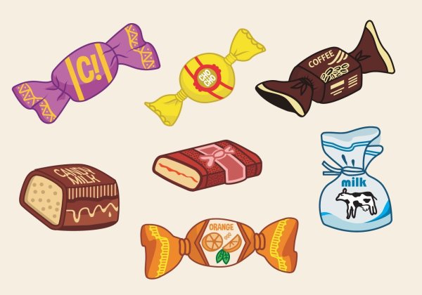 Конфета рисунок