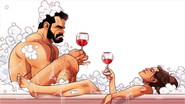 Карикатуры на мужчин и женщин