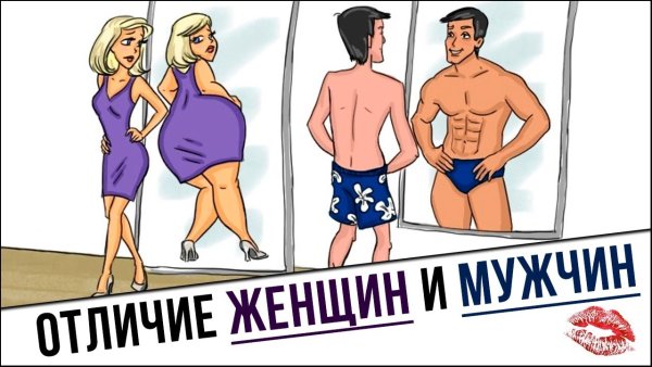 Карикатуры на мужчин и женщин