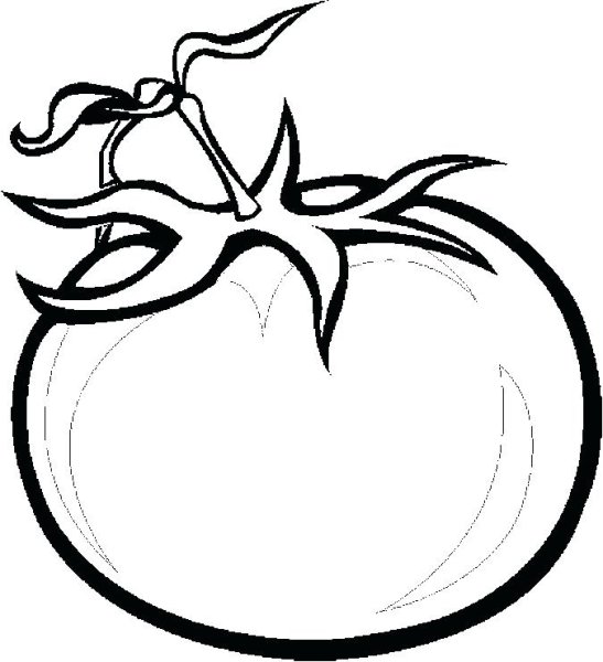 Помидор раскраска для детей