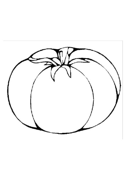 Овощи для раскрашивания для детей помидор