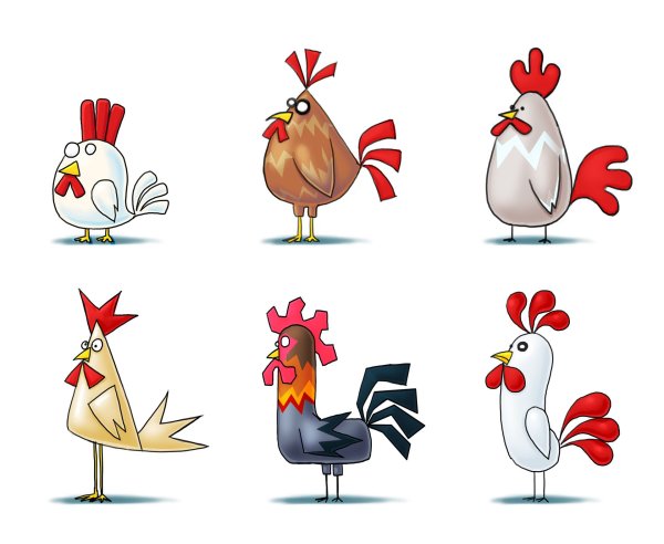 Курица стилизованная