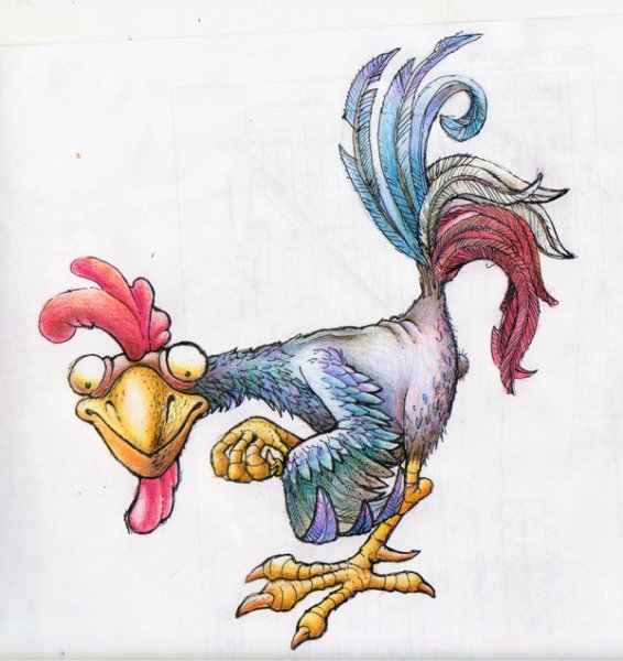 Прикольный петух