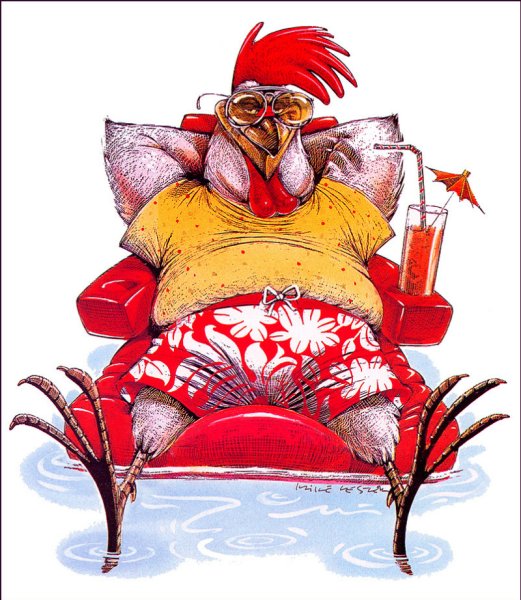 Прикольный петух