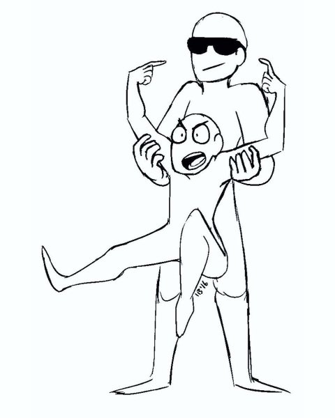 Смешные позы для рисования