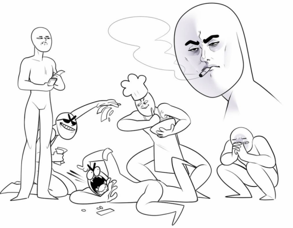 Смешные позы для рисования