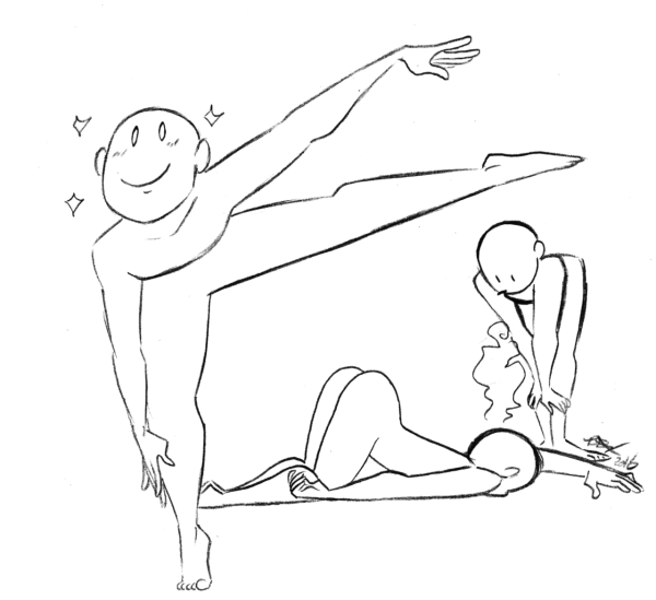 Прикольные позы для рисования