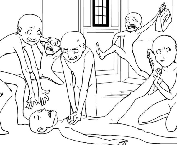 Прикольные позы для рисования