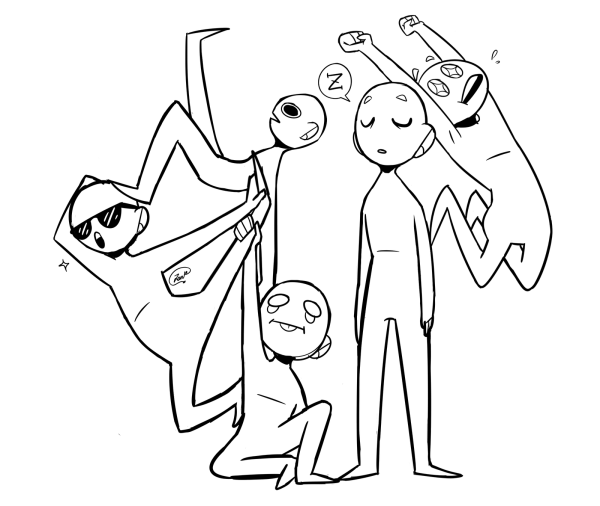 Смешные позы для рисования