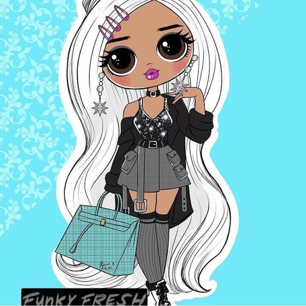 Рисунок куколки ЛОЛ омг