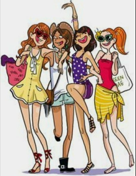 Мультяшные подружки