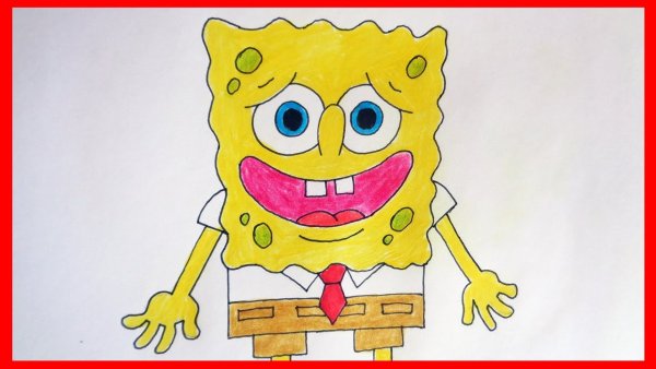 Губка Боб квадратные штаны для срисовки