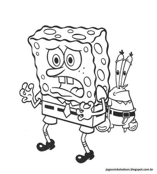 Губка Боб квадратные штаны мультсериал кадры для срисовки