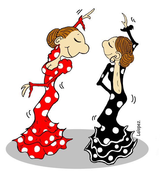 Танцует карикатура