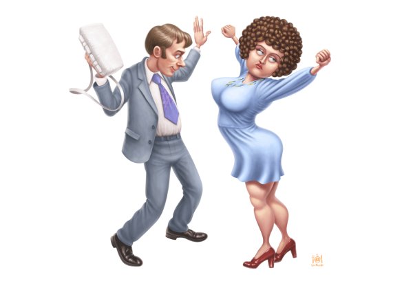 Танцует карикатура