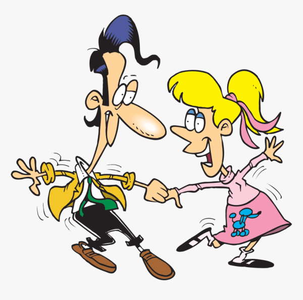 Танцует карикатура