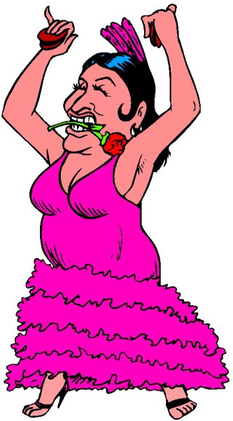 Смешная Танцующая женщина