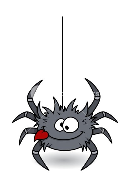 Смешной паук рисунок