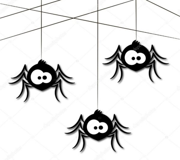 Смешной паучок из мультика