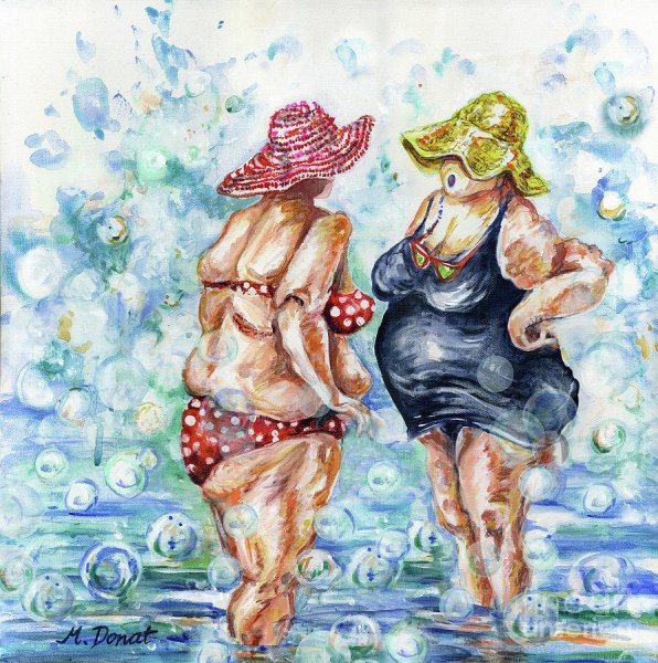 Веселые старушки на море