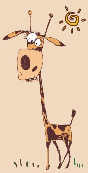Смешные рисунки жирафа