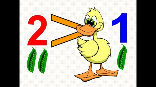 Сравнение количества предметов в старшей группе