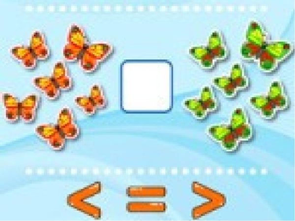 Знаки больше меньше для детей